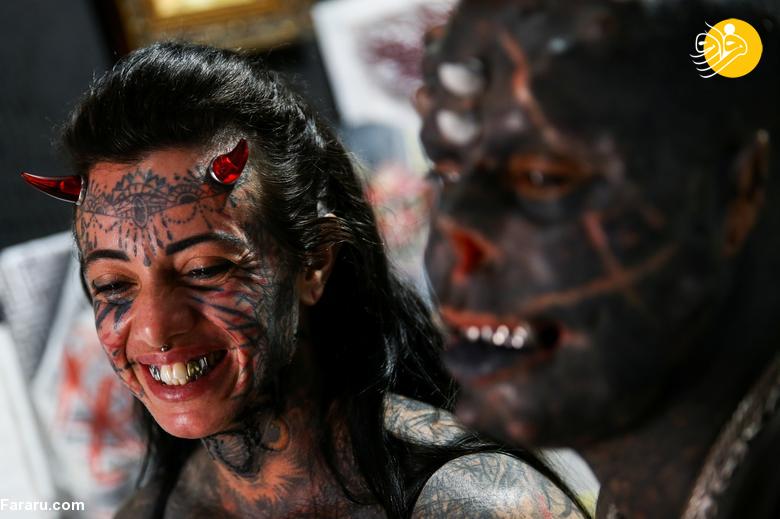 چهره ترسناک مردی که به شیطان معروف است! + عکس