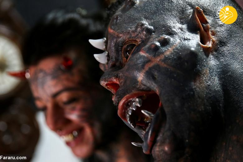 چهره ترسناک مردی که به شیطان معروف است! + عکس