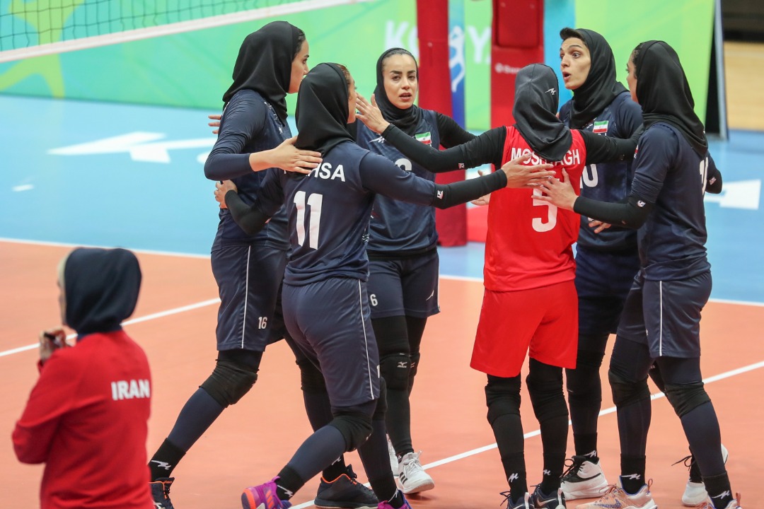  پیروزی بانوان بلندقامت والیبال ایران مقابل ازبکستان + عکس