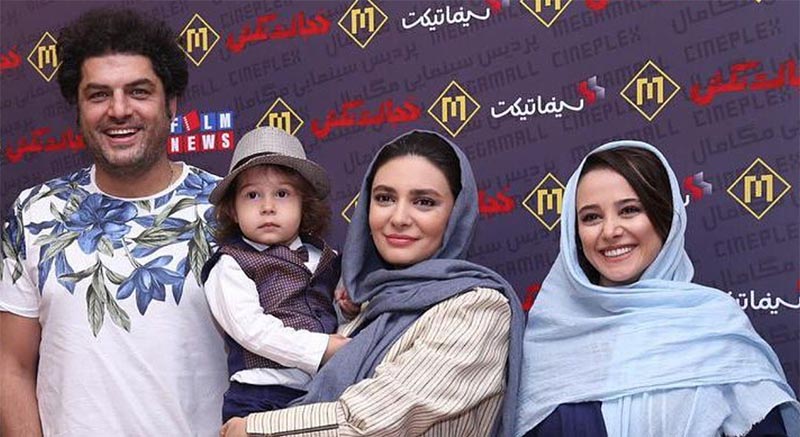 تیپ عجیب سام درخشانی به همراه خانم های بازیگر! + عکس