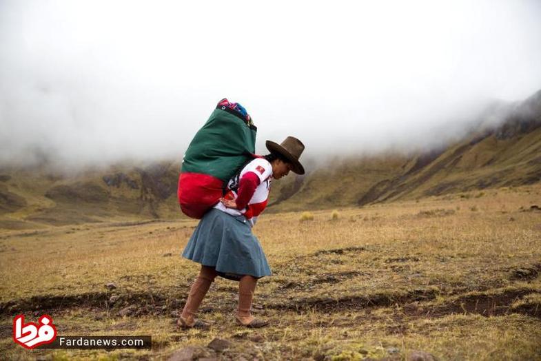 بارکشی زَنان کوله‌بر برای گردشگران خارجی + عکس