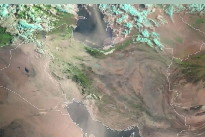 عکس ماهواره ای گستردگی گرد و خاک در کشورمان + عکس - تلگرام آپ