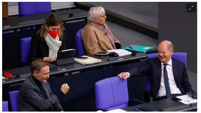هوای سرد پارلمان آلمان سوژه شد + عکس - تلگرام آپ
