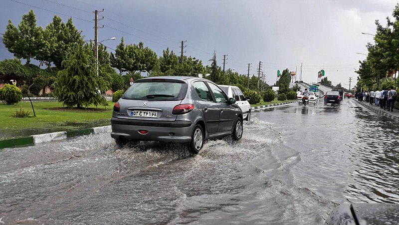 بارش شدید باران در ۸ استان کشور