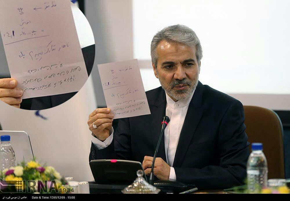 عکس جنجالی سخنگوی دولت با یک دست نوشته! +تصویر