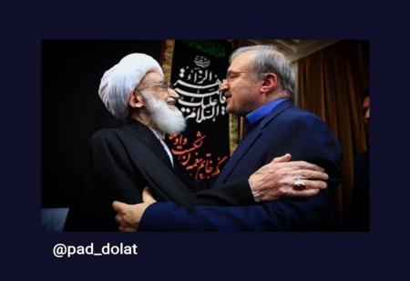 دیدار وزیر بهداشت با آیت الله نوری همدانی+عکس