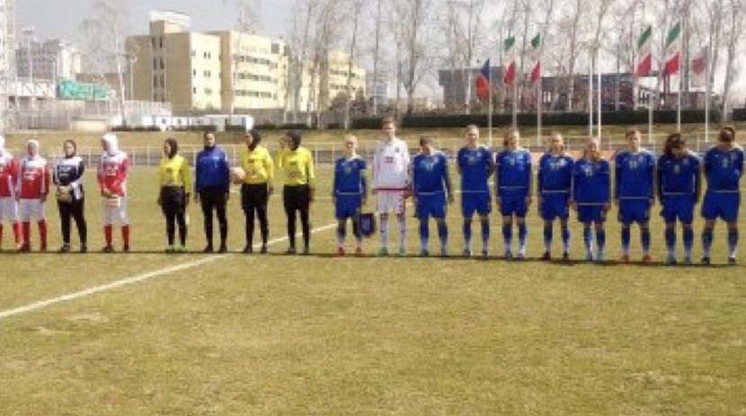 عکس های منتشر نشده بازی زنان ایران و اوکراین بدون حجاب اسلامی در تهران!
