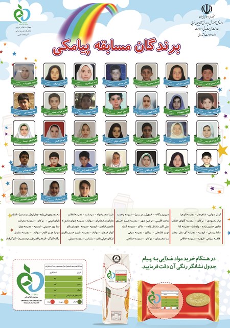 51 برنده مسابقه پیامکی «نشانگر رنگی تغذیه ای» جوایز خود را دریافت کردند