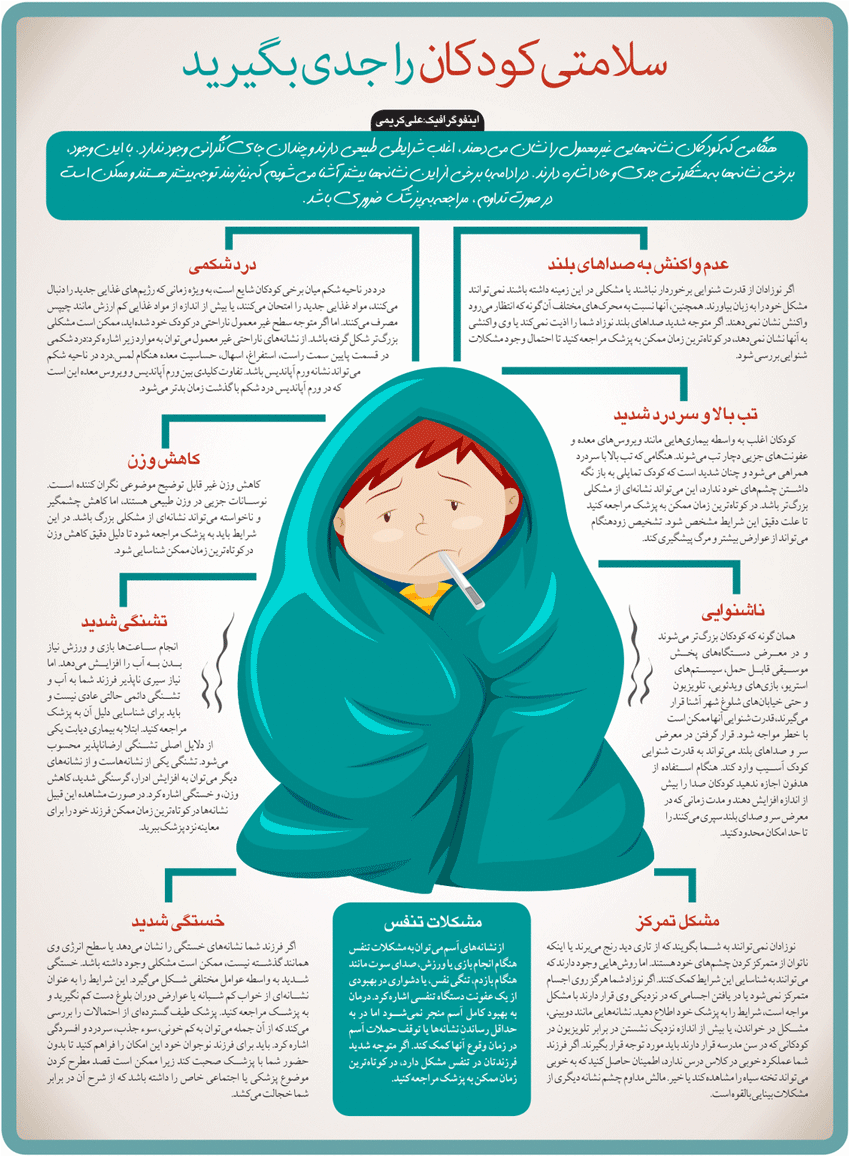 اینفوگرافیک/ سلامتی کودکان را جدی بگیرید