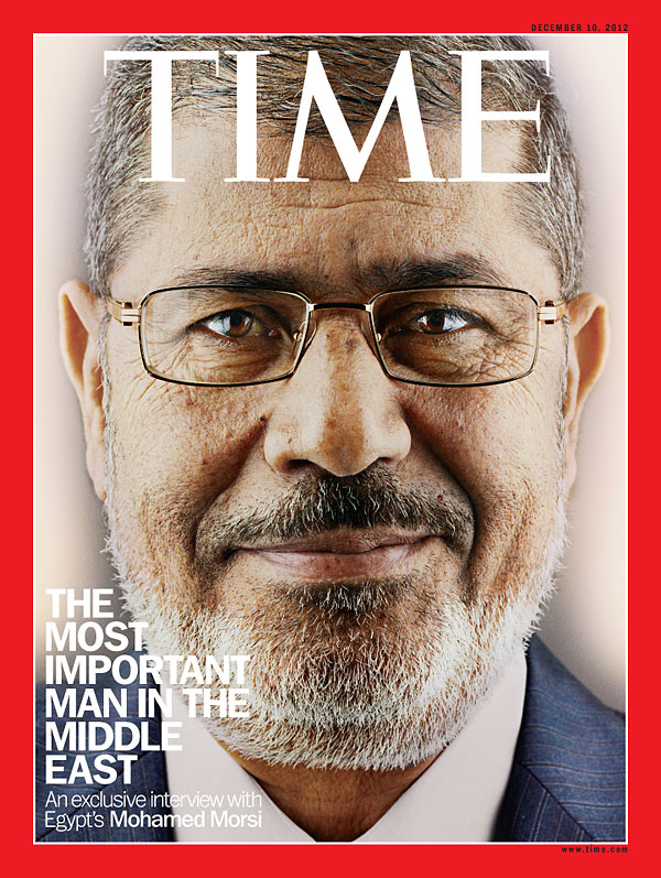 تصویر محمد مرسی روی مجله تایم