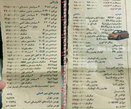 قیمت باورنکردنی خو‌در‌وها در سال ۸۵ !  + عکس