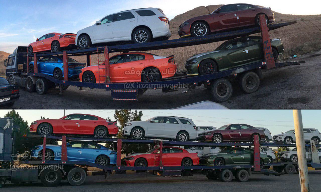 محموله خودروهای لوکس آمریکایی در ایران! + عکس