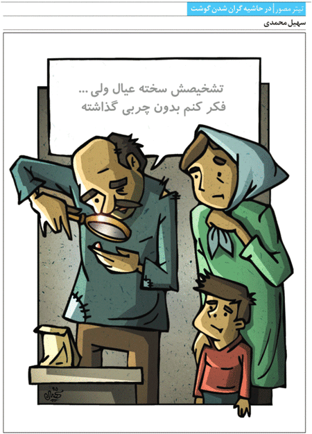 کاریکاتور/ در حاشیه گران شدن گوشت!