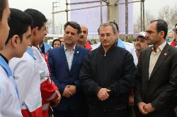 بازدید دبیرکل هلال احمر از پست ایمنی و سلامت مسافران نوروزی کامیاران سنندج
