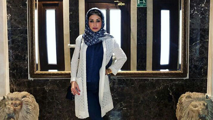 دلیله استراماچونی در هتل اسپیناس پالاس تهران + عکس