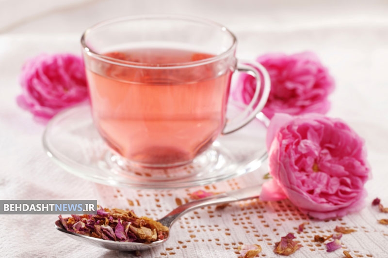 چای نعنا وچای گل سرخ