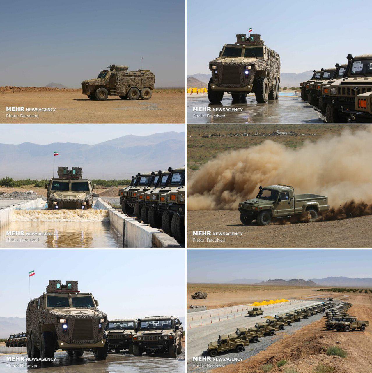 رونمایی از دو خودروی نظامی پیشرفته ایرانی + عکس