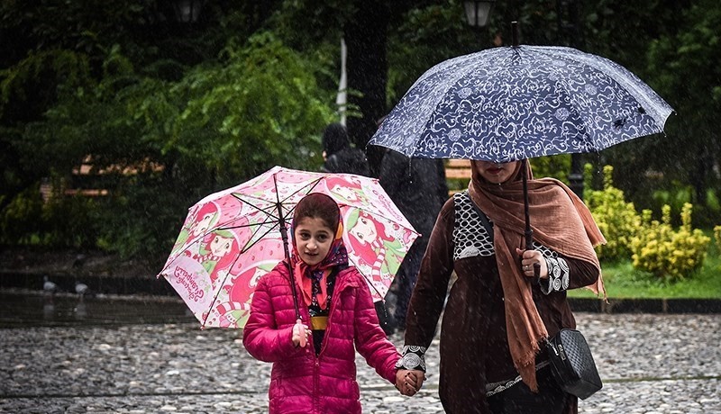  پیش‌بینی بارش باران یک هفته‌ای در ۱۰ استان