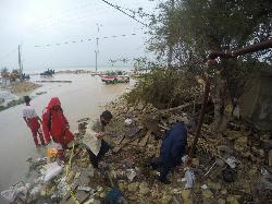 اسکان اضطراری 20 خانوار در سالن های ورزشی شهرستان