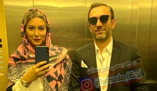 فریبا نادری و ژ‌ست جالب شو‌هرش! + عکس
