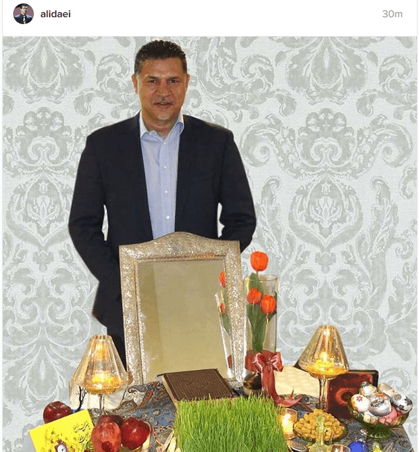 آرزوی «علی دایی» برای سال 96 +عکس