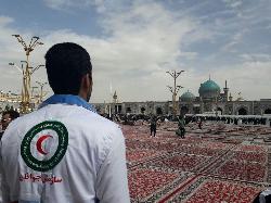 پوشش امدادی مراسم سخنرانی رهبر معظم انقلاب با 286 نفر از نیروهای هلال احمر
