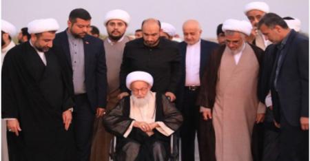 شیخ عیسی قاسم رهبر شیعیان بحرین در بندرعباس + عکس
