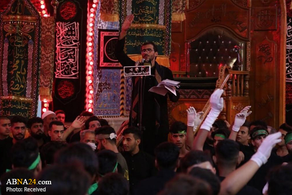 عزاداری خادمان حرم سلمان فارسی در کربلا + عکس