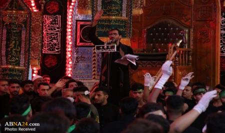 عزاداری خادمان حرم سلمان فارسی در کربلا + عکس