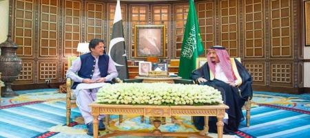 دیدار عمران خان با ملک سلمان + عکس