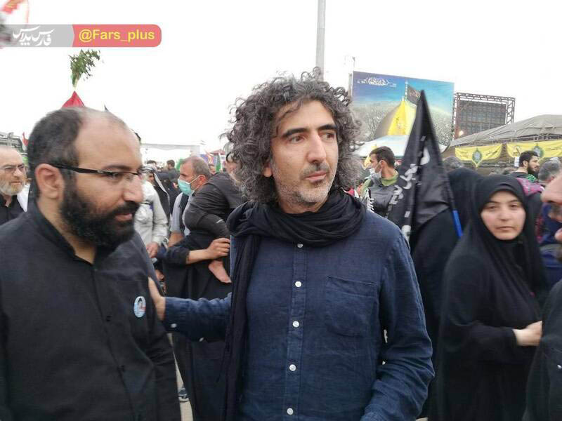 حضور «علی علیزاده» در پیاده‌روی اربعین + عکس