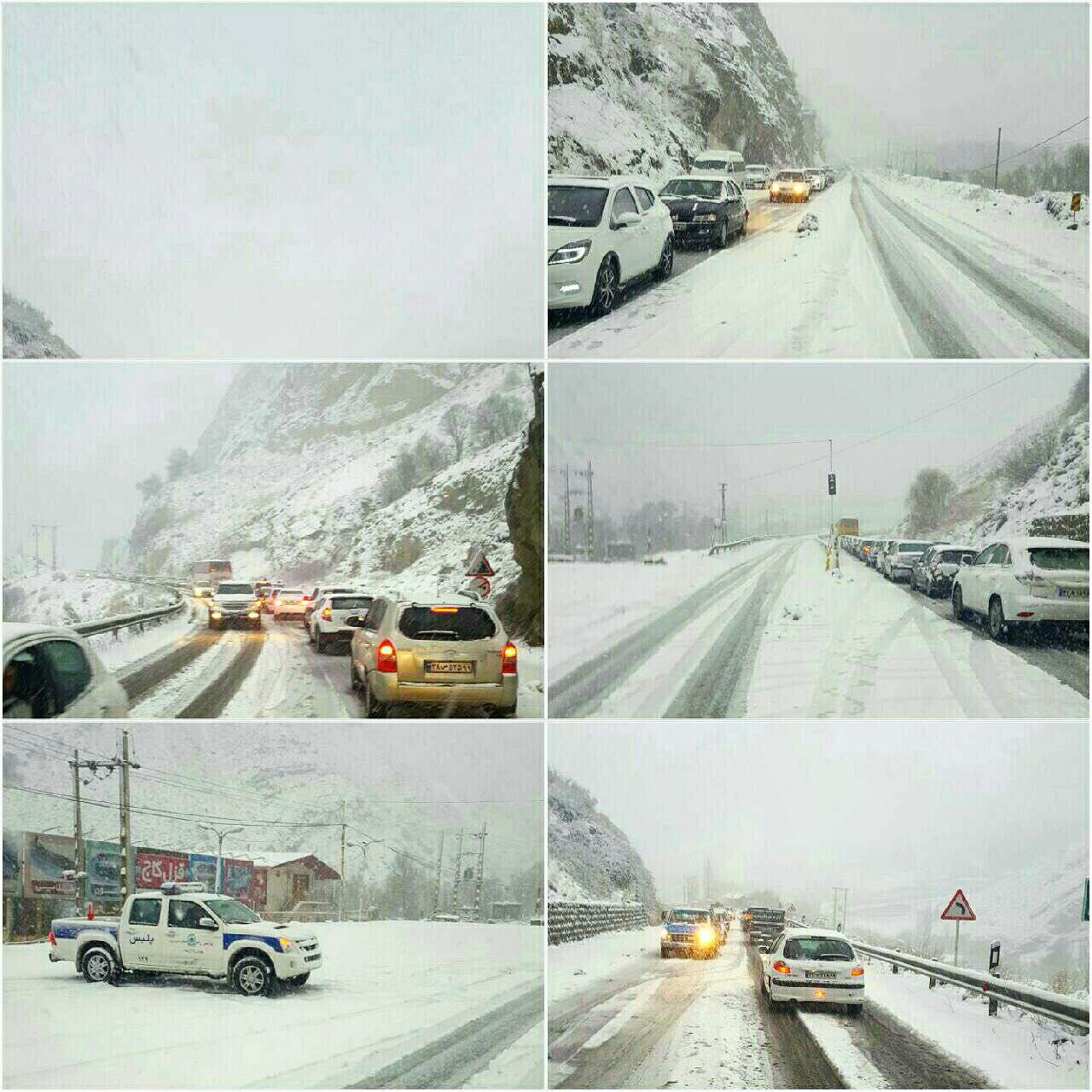 وضعیت جاده هراز امروز به این شکل است! + عکس