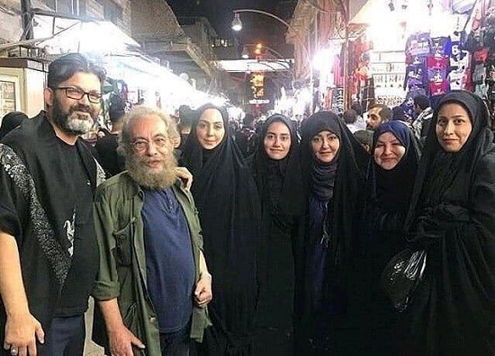 شقایق فراهانی و مسعود فراستی در کربلا + عکس