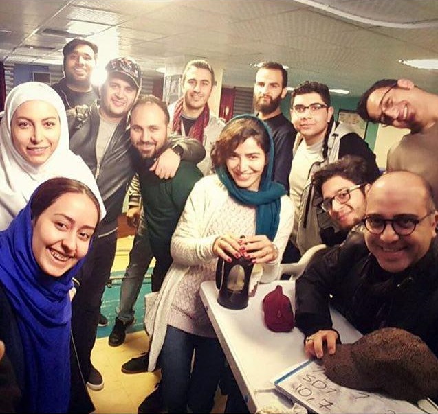 لبخند جالب فریبا نادری به همراه دوستانش! +عکس