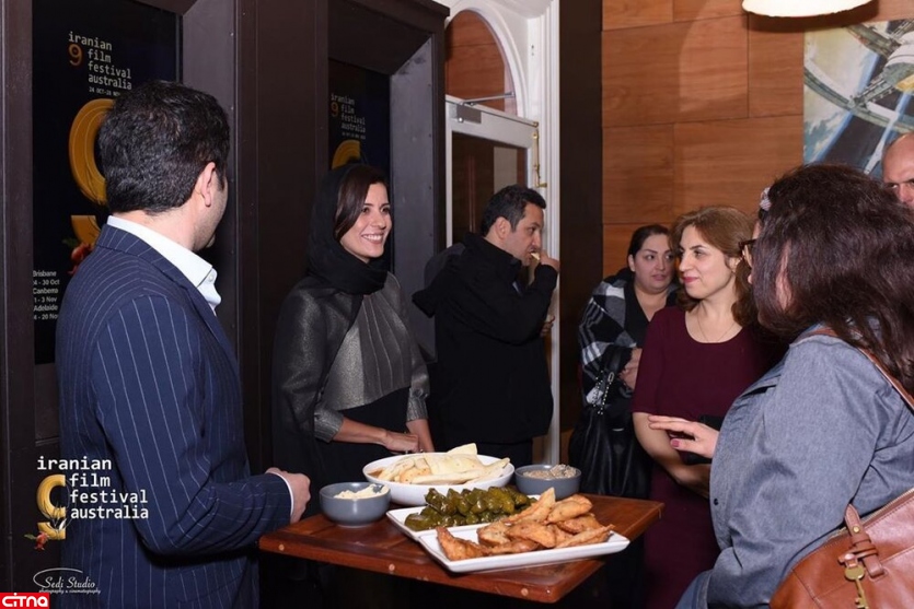 سارا بهرامی در مهمانی شام جشنواره فیلم‌های پارسی در استرالیا(+عکس)