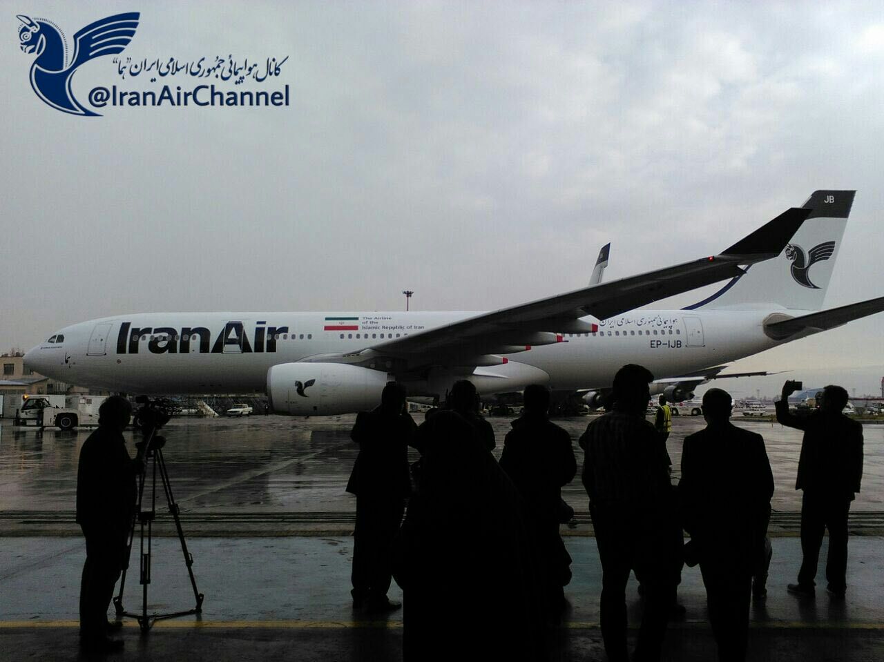هواپیمای ایرباس جدید ایران در فرودگاه مهرآباد +عکس