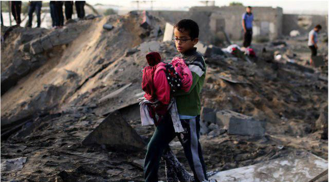 حملات رژیم صهیونیستی به مناطق مسکونی در غزه + عکس