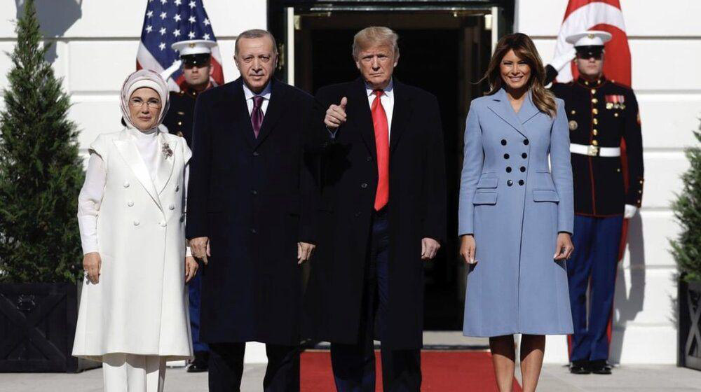 پوشش همسران ترامپ و اردوغان در کاخ سفید + عکس
