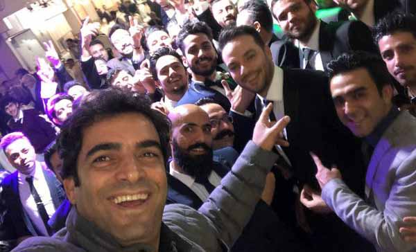 منوچهر هادی در مراسم عروسی خواهرزاده اش + عکس