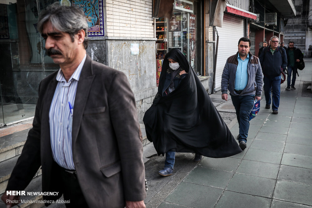 تهرانی ها با ماسک در خیابان ظاهر شدند! + عکس