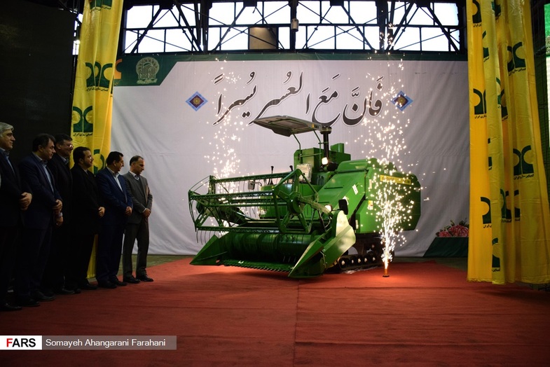 رونمایی از نخستین کمباین برنج ایرانی + عکس