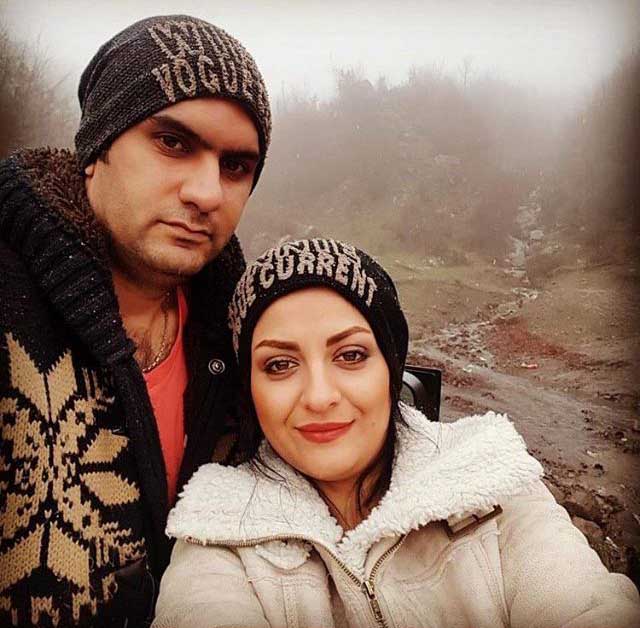 سلفی زیبای لیلا ایرانی در کنار همسرش + عکس