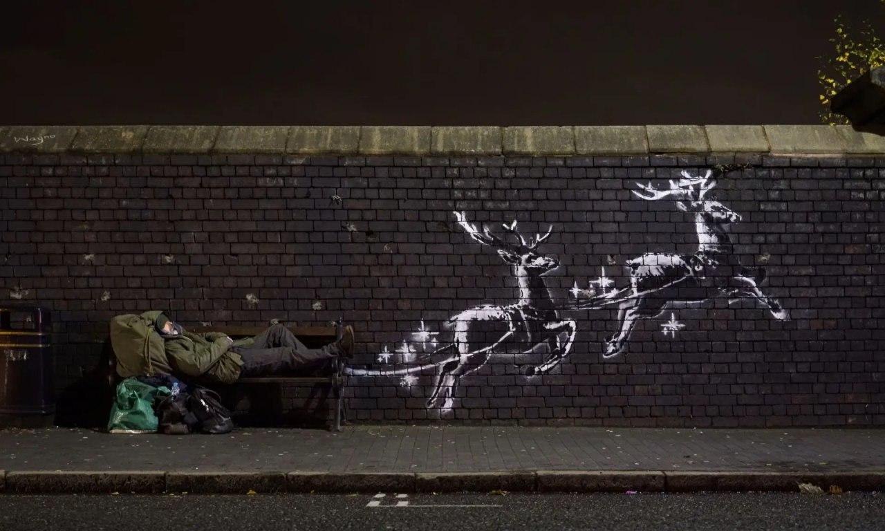  هنرمند انگلیسی بی‌خانمان‌ها را سوژه کرد +‌ عکس