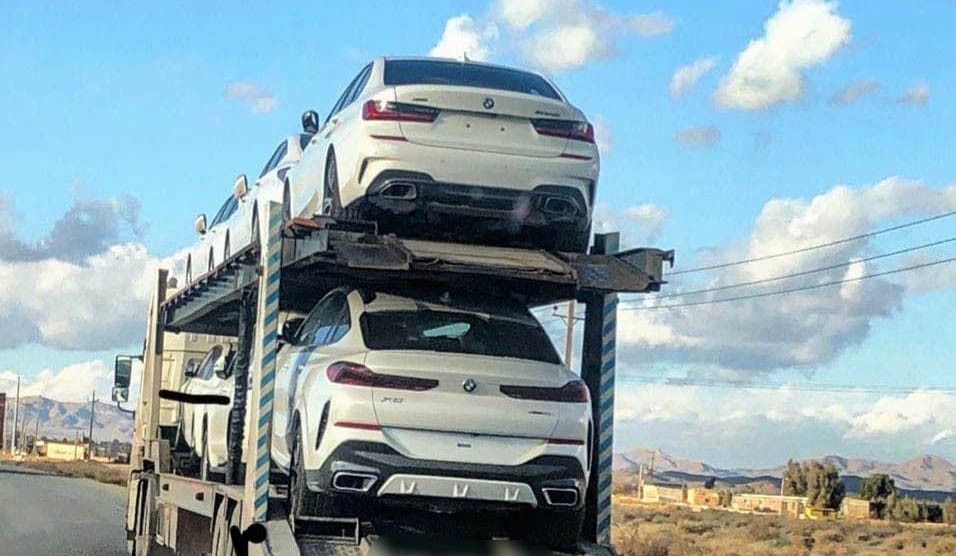 محموله BMW مدل ۲۰۲۰ در جاده‌های ایران + عکس