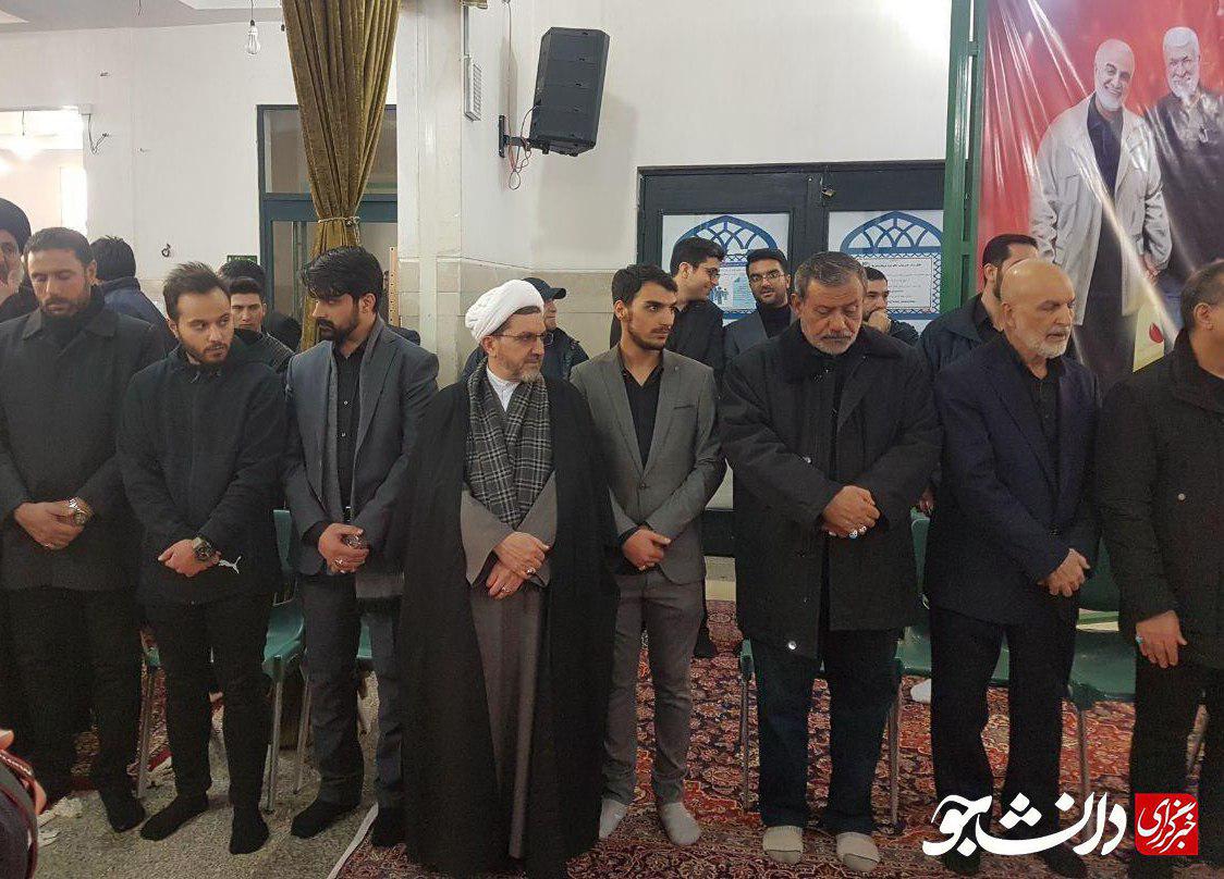 فرز‌ند شهید حاج قاسم سلیمانی در کنار داماد شهید ابومهدی المهندس + عکس