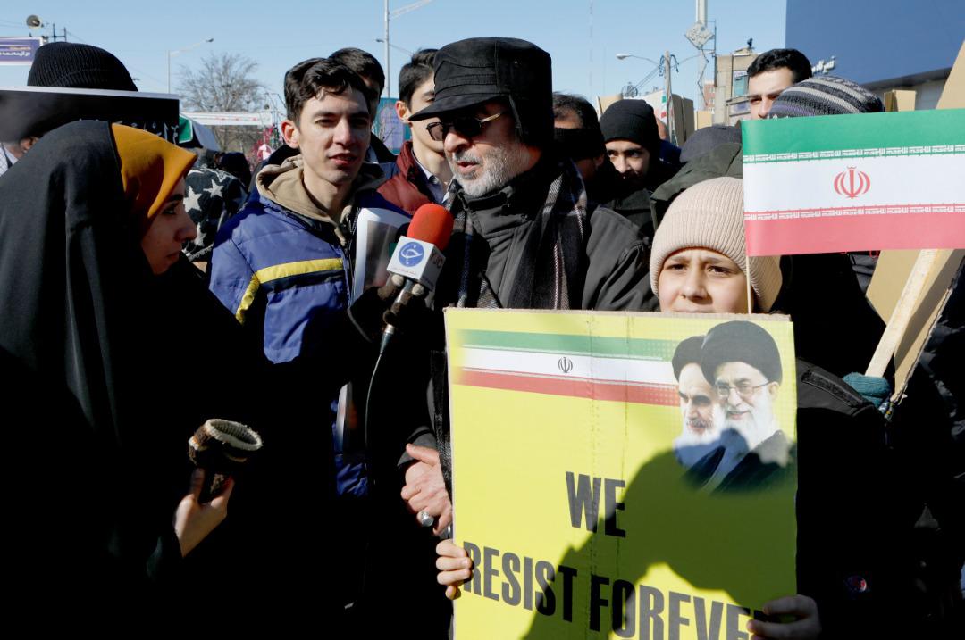 سردار مومنی در راهپیمایی ۲۲ بهمن
