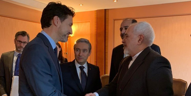 دیدار ظریف با نخست وزیر کانادا در مونیخ + عکس