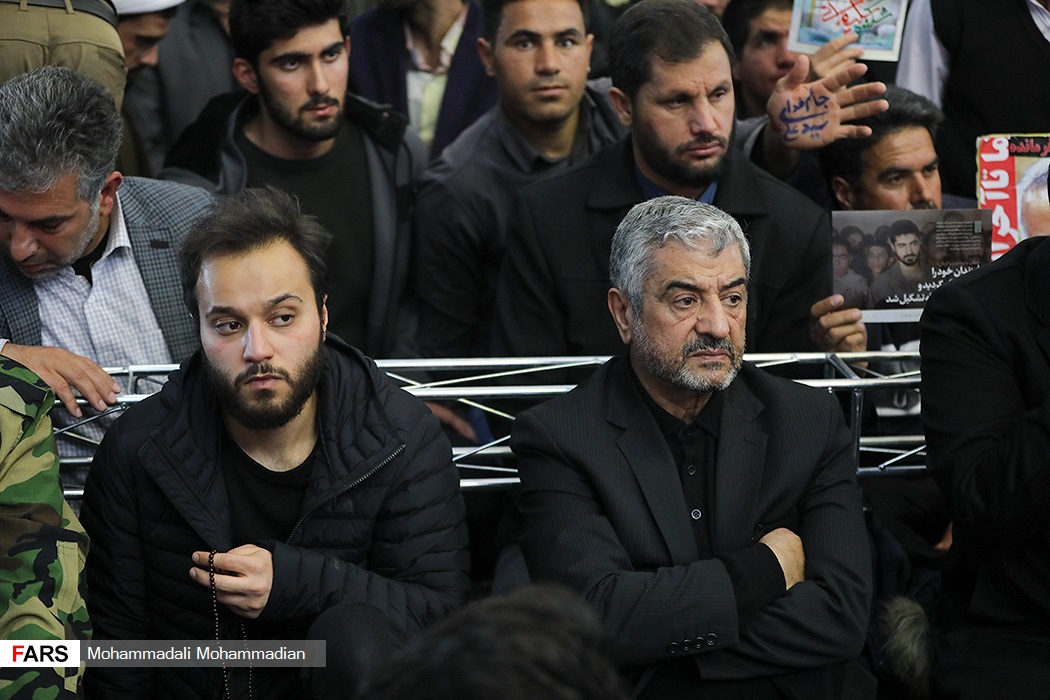 فرز‌ندان حاج قاسم در مراسم چهلمین روز شهادت سردار + عکس