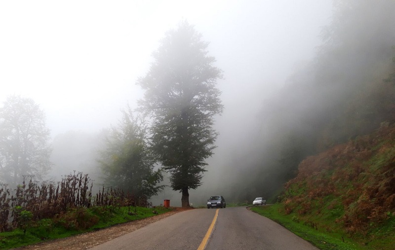 مه گرفتگی در جاده‌های پنج استان