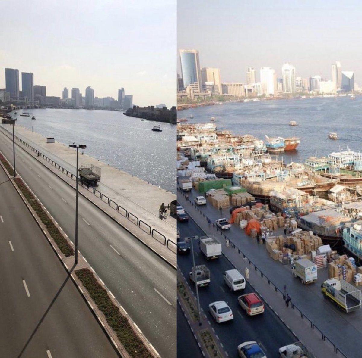 لنج‌های ایرانی در دبی قبل و بعد کرونا +عکس
